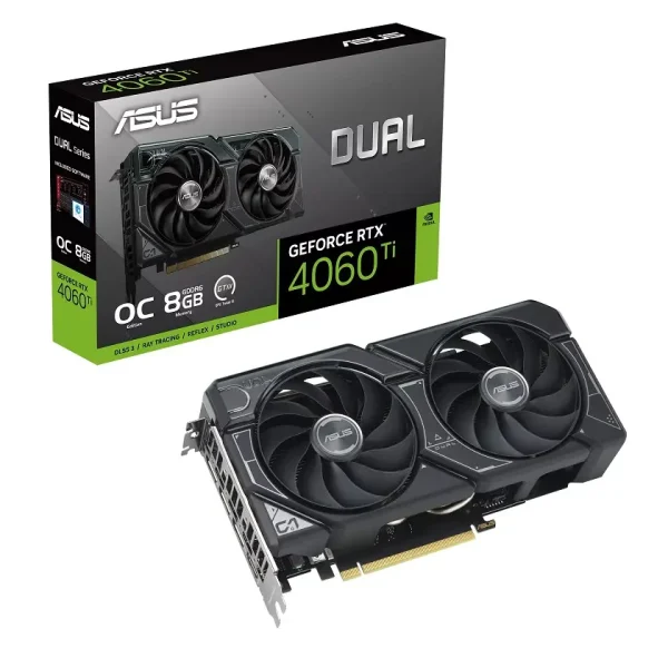 کارت گرافیک ایسوس Dual GeForce RTX 4060 Ti OC Edition 8GB