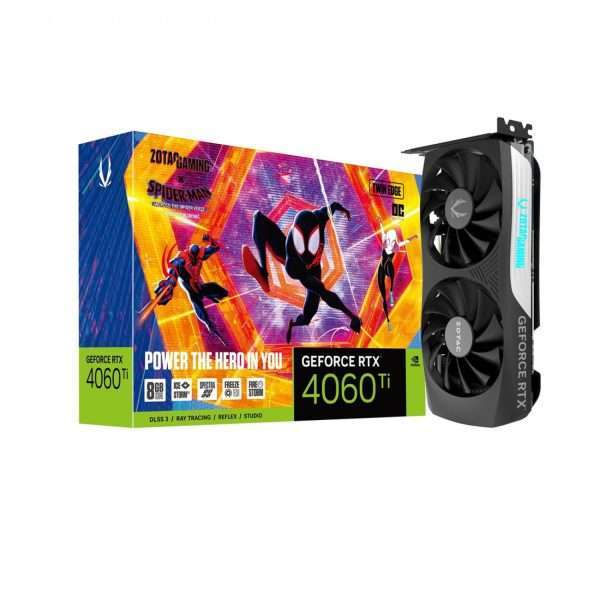 کارت گرافیک Zotac RTX 4060 Ti Twin Edge OC 8GB - Spider-Man Bundle