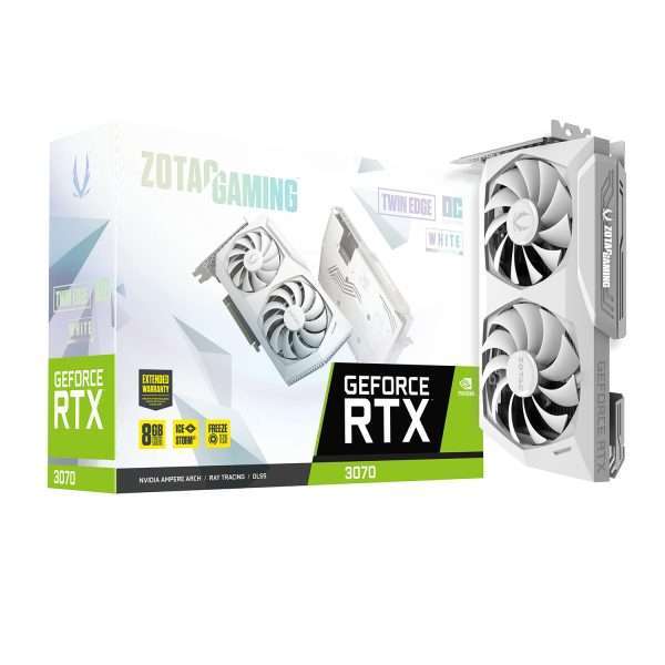 کارت گرافیک Zotac RTX 3070 Twin Edge OC White Edition 8GB