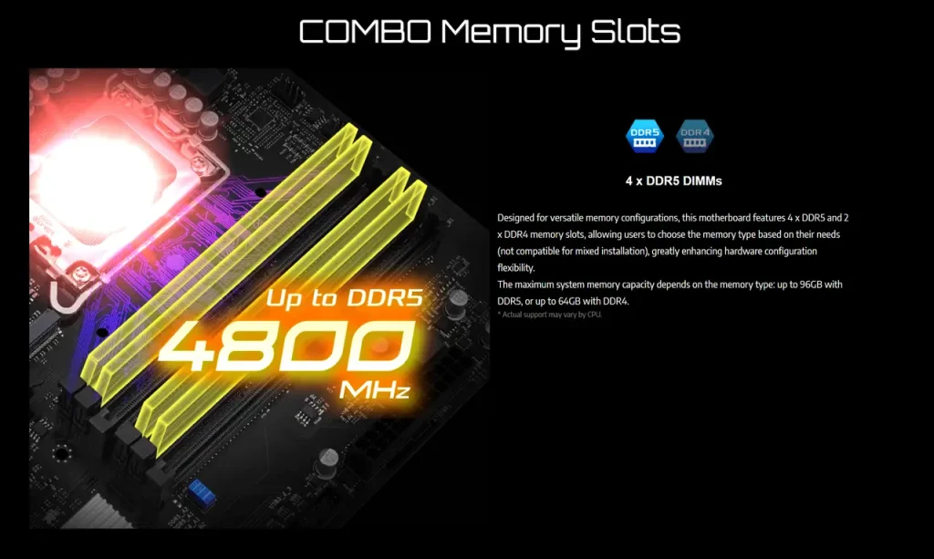 مادربرد DDR4 DDR5